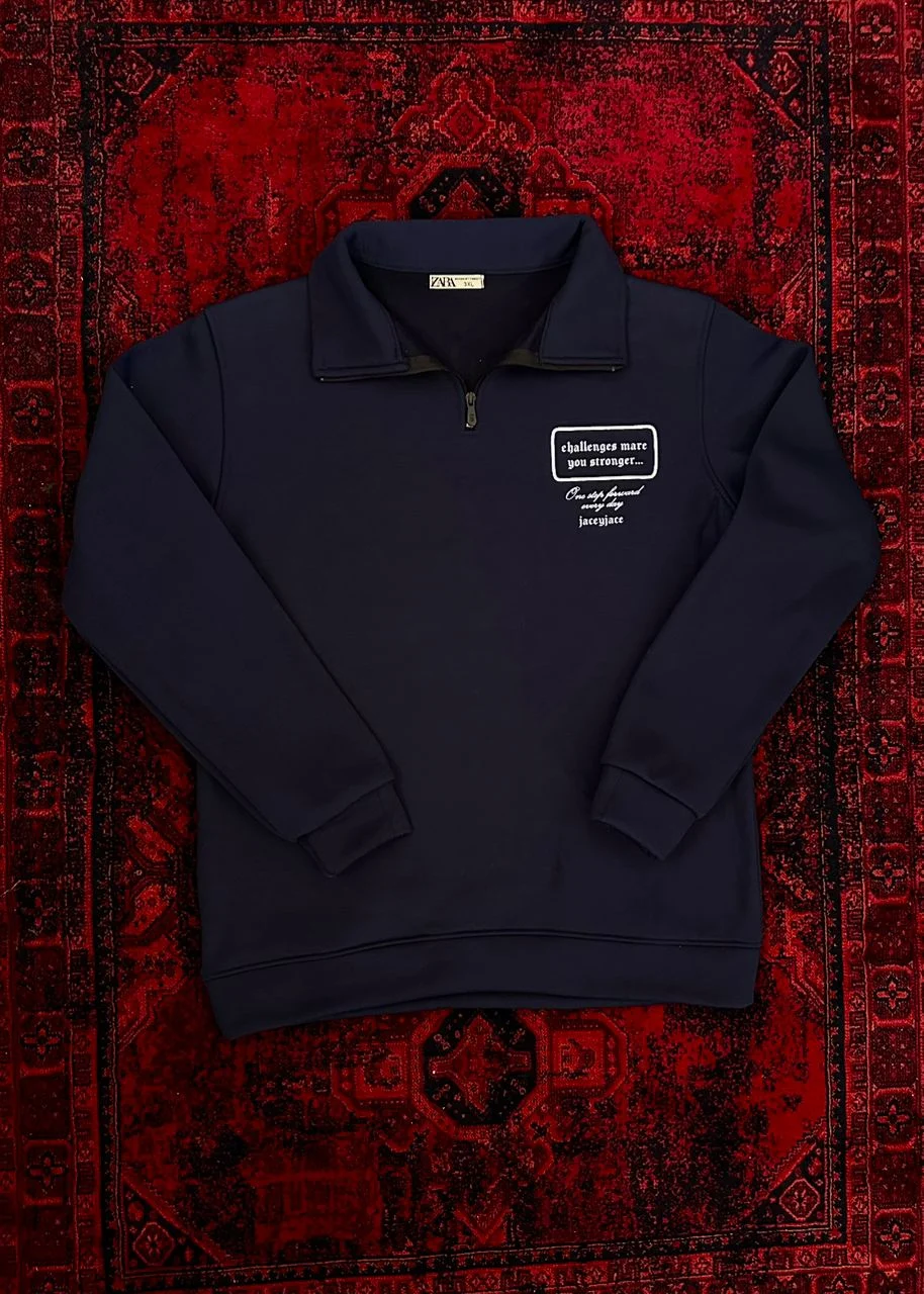 دورس نیم زیپ طرح STRONGER کد2669